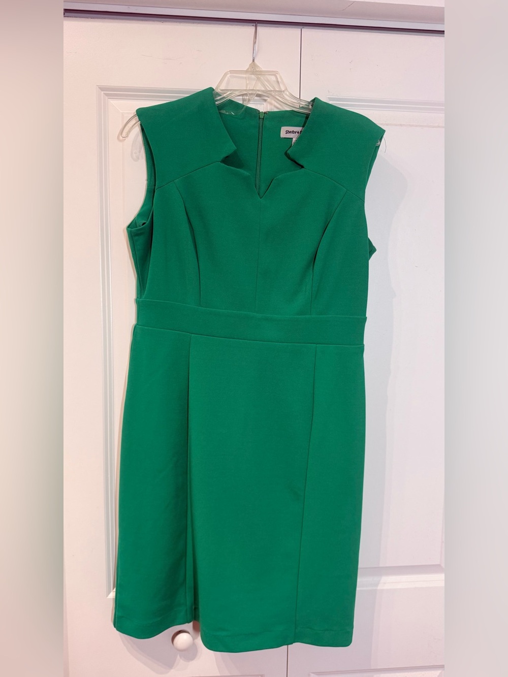 Shelby & Palmer Emerald Green Midi Sheath Dress